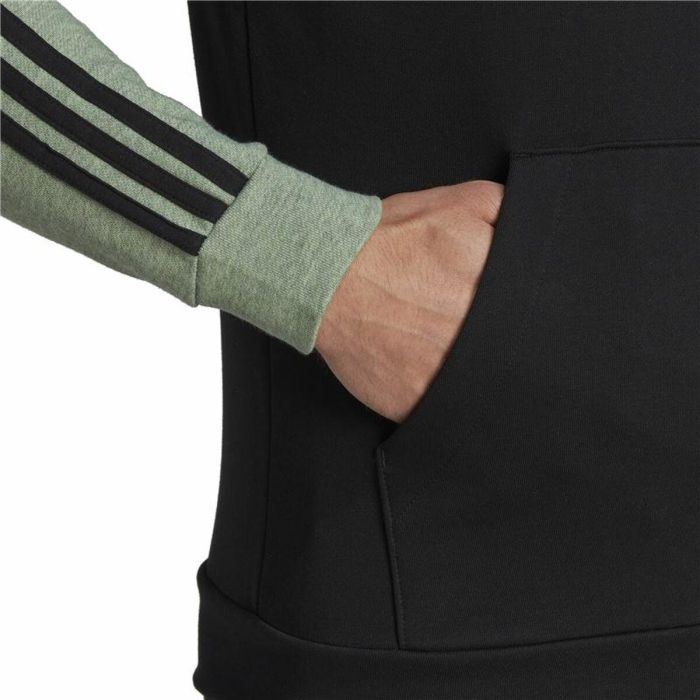 Sudadera con Capucha Hombre Adidas Essentials Mélange French Terry Negro 3 Sudadera con Capucha Hombre Adidas Essentials Mélange French Terry Negro 3