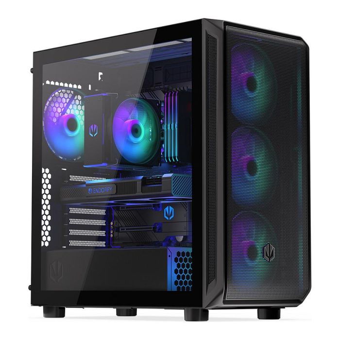 Endorfy ARX 700 ARGB TG Black Torre PC ATX ITX Micro ATX Negro Iluminación Multi 25