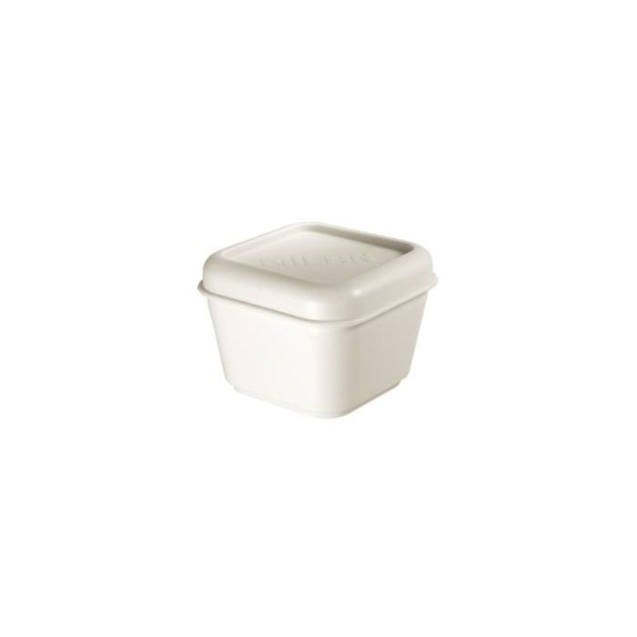 Milan Recipiente Para Alimentos Cuadrado 0,33 L Tapa Blanca Milan Recipiente Para Alimentos Cuadrado 0,33 L Tapa Blanca
