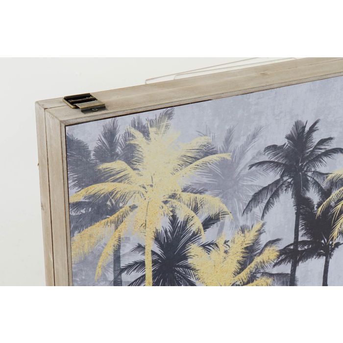 DKD Home Decor Tapa Decorativa para Contador Tropical Palmeras, MDF Dorado y Negro, 46.5x31x6 cm (2 Unidades) 1 DKD Home Decor Tapa Decorativa para Contador Tropical Palmeras, MDF Dorado y Negro, 46.5x31x6 cm (2 Unidades) 1