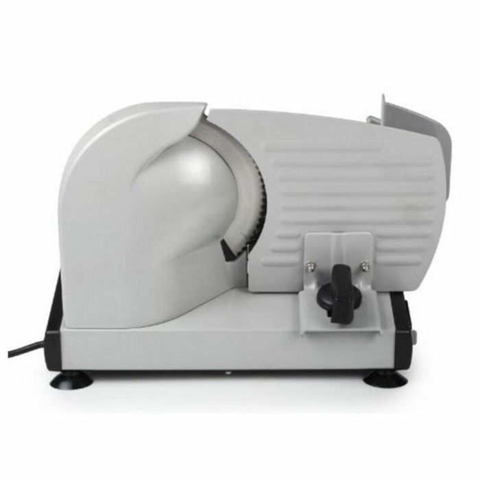 Tristar EM-2099 Cortafiambres Eléctrico 150W para Carne, Queso y Pan con Cuchilla Acero Inoxidable 19cm y Ajuste Grosor 0-15mm 1