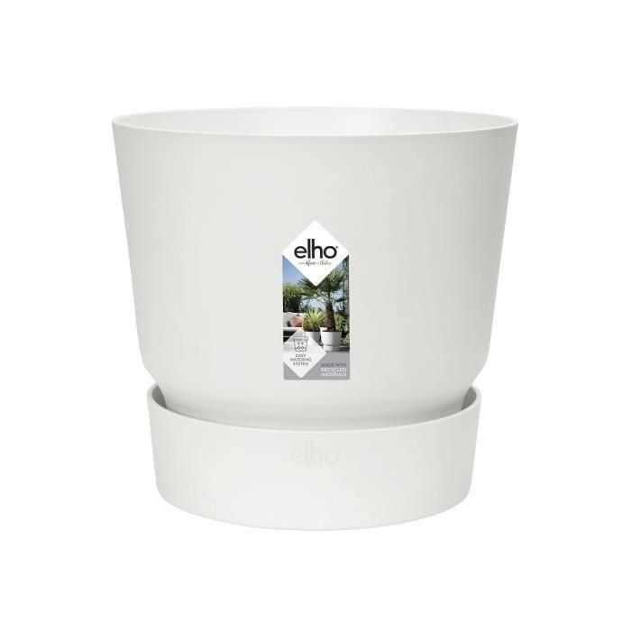 Maceta redonda ELHO Greenville 40 - Exterior - Ø 39 x H 36.8 cm - Blanco 1 Maceta redonda ELHO Greenville 40 - Exterior - Ø 39 x H 36.8 cm - Blanco 1