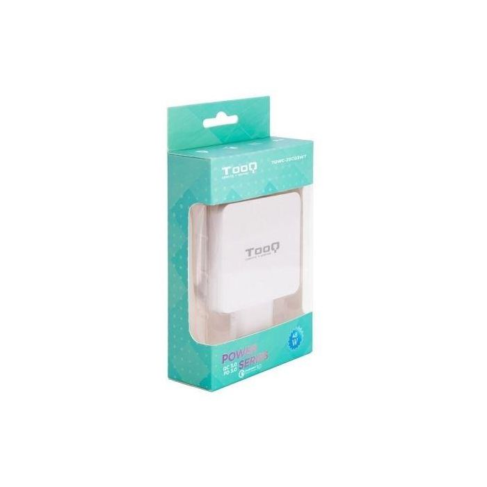 TooQ TQWC-2SC03WT Cargador de Pared 48W con Doble Puerto USB-C Power Delivery y USB-A Quick Charge 3.0 Blanco 3 TooQ TQWC-2SC03WT Cargador de Pared 48W con Doble Puerto USB-C Power Delivery y USB-A Quick Charge 3.0 Blanco 3