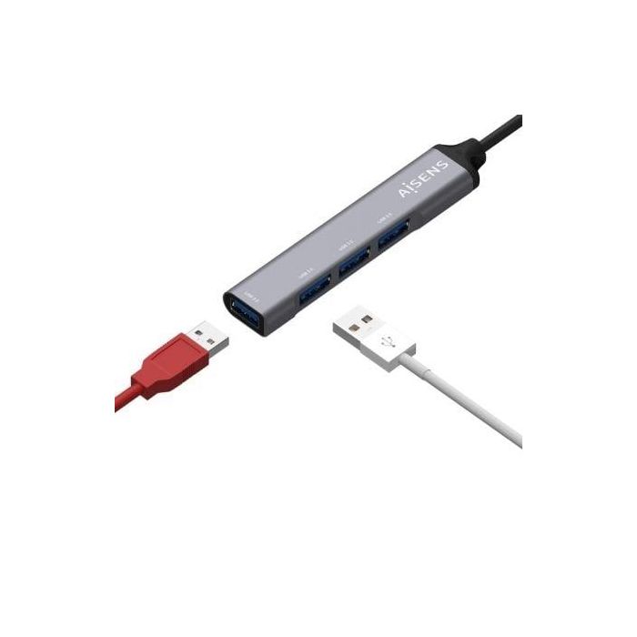 Hub USB Tipo-C Aisens A109-0541/ 4xUSB 2 Hub USB Tipo-C Aisens A109-0541/ 4xUSB 2