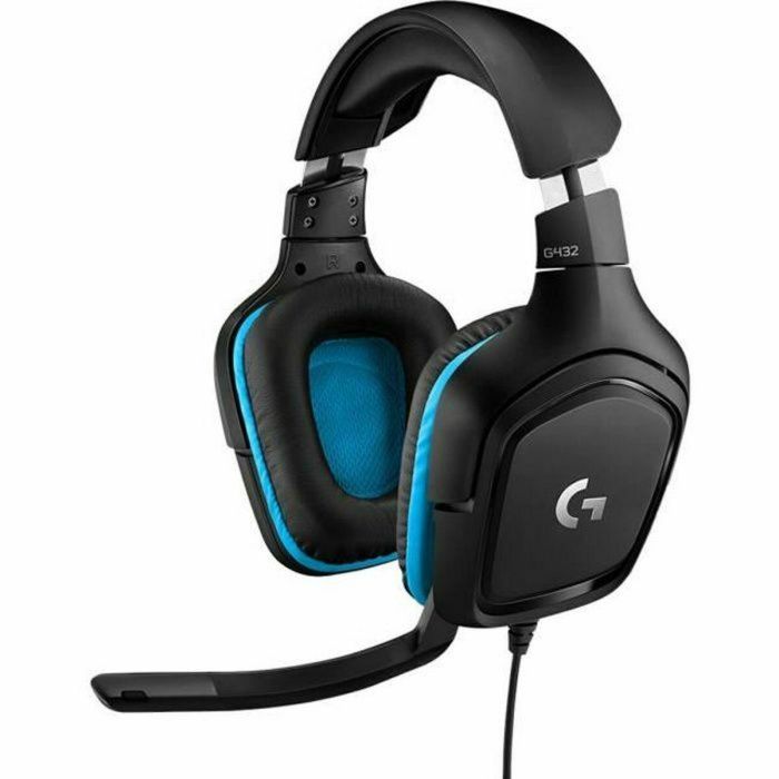 Auriculares con Micrófono Gaming Logitech 981-000770 Azul Negro 36