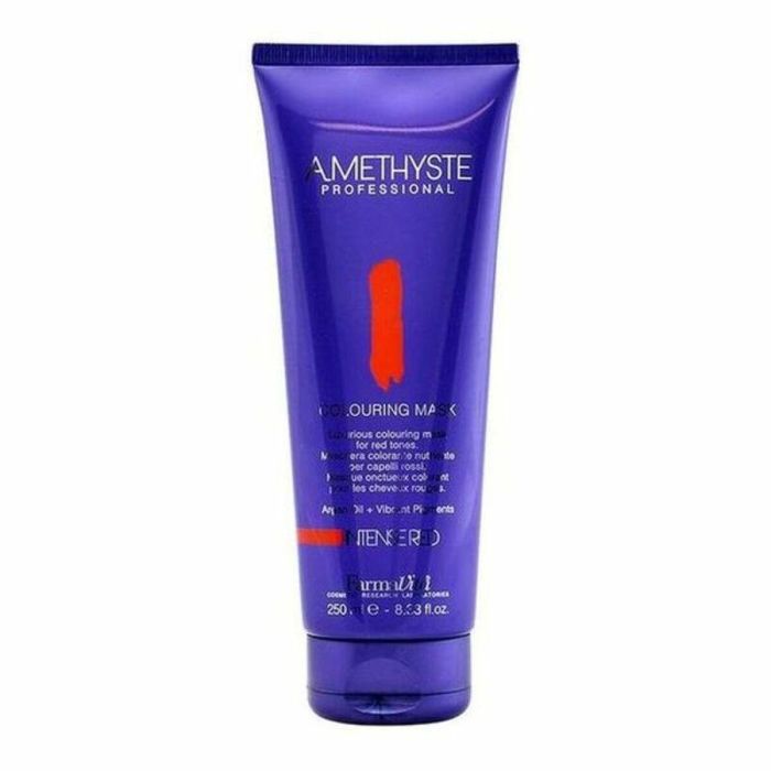 Farmavita Amethyste Mascarilla de Color Rojo para Cabello Teñido 250 ml - Revitaliza y Realza el Brillo