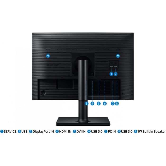 Samsung F24T450GYU Monitor IPS de 24'' (61cm) 1920x1200 WUXGA 16:10 5ms HDMI DisplayPort DVI VESA Pivot Speaker Negro 17
