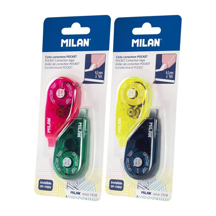 Cinta correctora 4,2mm x 5m milan colores/modelos surtidos 1 Cinta correctora 4,2mm x 5m milan colores/modelos surtidos 1