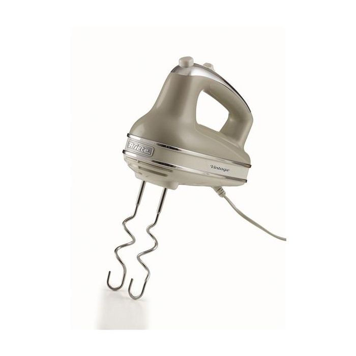 Ariete 1548/03 Batidora Amasadora Vintage Beige con 5 Velocidades y Accesorios Inoxidables 2