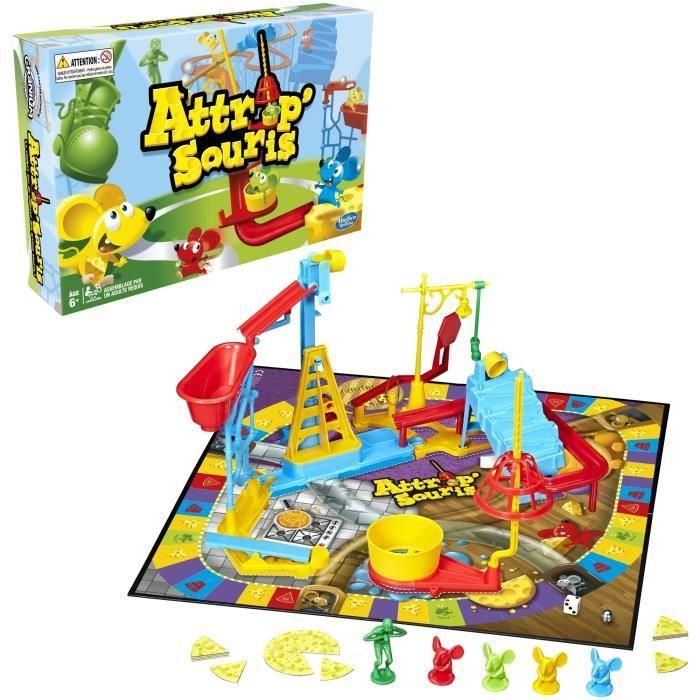 Mouse Catch, juego de mesa para niños, juego de mesa para niños de 6 años, Hasbro Gaming 2 Mouse Catch, juego de mesa para niños, juego de mesa para niños de 6 años, Hasbro Gaming 2