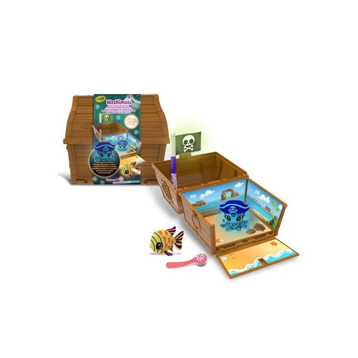 Juego Crayola Washimals Washimals Ocean Glow Pets Cofre Del Tesoro (+3 Años)