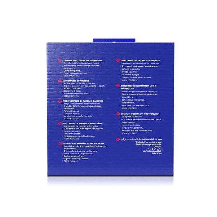 SPCS Juego Fundas Asiento 402 Gris 11 Piezas 100% Poliéster Lavables 2 SPCS Juego Fundas Asiento 402 Gris 11 Piezas 100% Poliéster Lavables 2