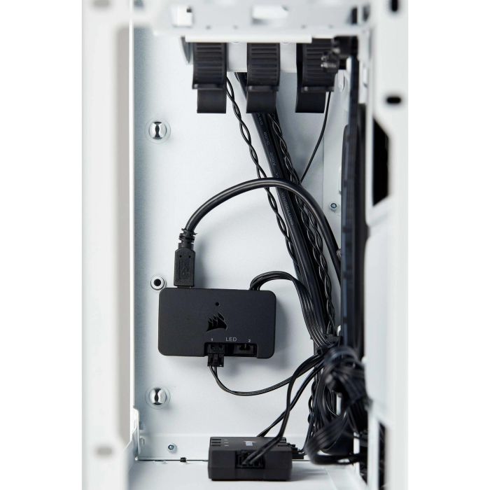 Corsair Torre PC Crystal Series 280X RGB con Ventana de Cristal Templado Blanca 26