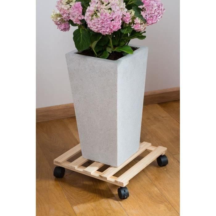 NATURE Mesa enrollable para plantas - Abeto - H7.4 x 35 x 35 cm 2