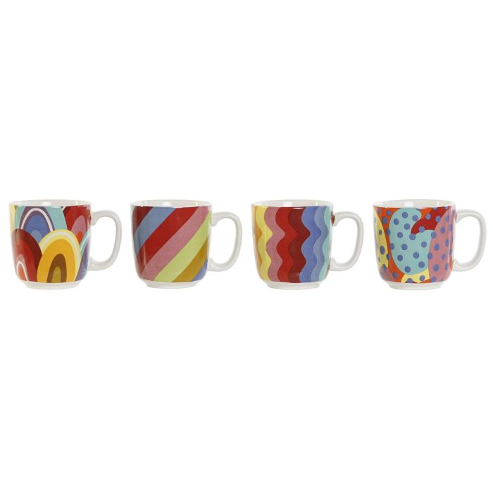 DKD Home Decor Bold 2023 Set de 4 Tazas de Café Multicolor Coral Dolomita Bambú 10 x 10.5 x 13 cm (180 ml) 3 DKD Home Decor Bold 2023 Set de 4 Tazas de Café Multicolor Coral Dolomita Bambú 10 x 10.5 x 13 cm (180 ml) 3