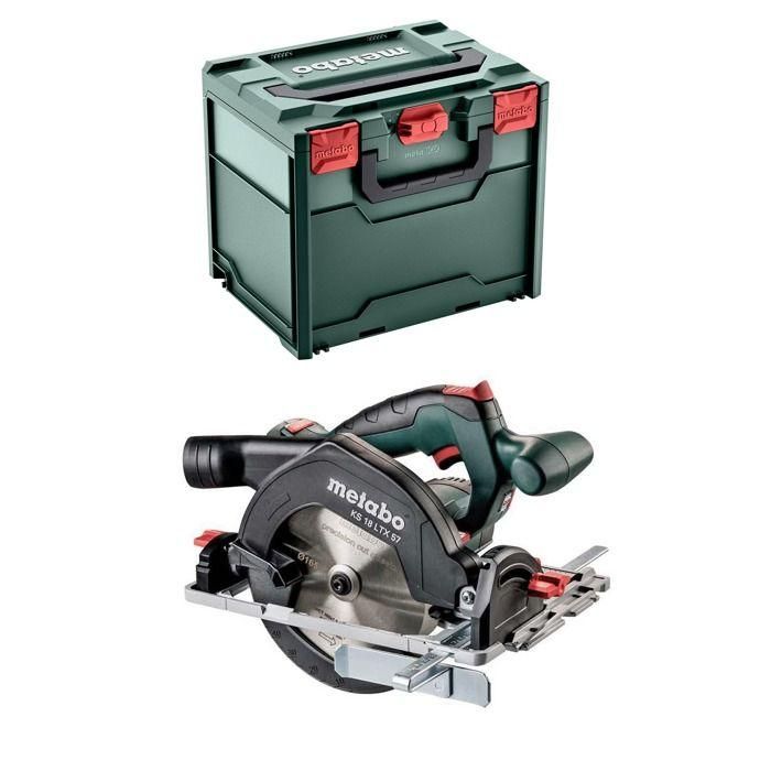 Sierra circular portátil a batería - METABO - KS 18 LTX 57 - 18 V - MetaBOX 340 Sierra circular portátil a batería - METABO - KS 18 LTX 57 - 18 V - MetaBOX 340