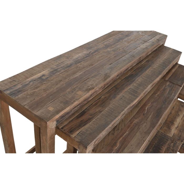 DKD Home Decor India 1c25 Consola y Mesa Item Home de Madera Natural, Medidas 160x40x82 cm, Set de 9 Piezas 3 DKD Home Decor India 1c25 Consola y Mesa Item Home de Madera Natural, Medidas 160x40x82 cm, Set de 9 Piezas 3