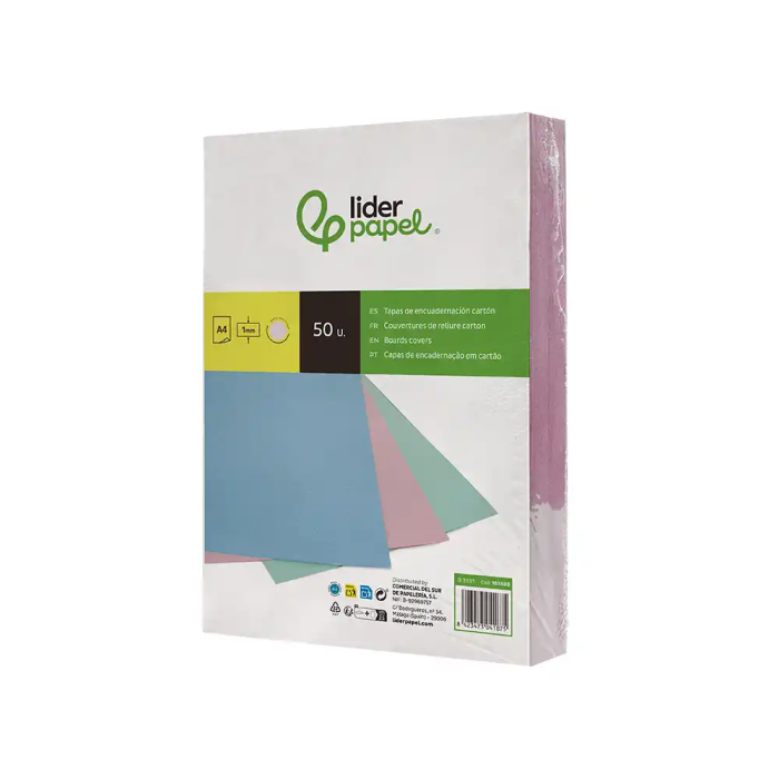 Liderpapel Tapa Encuadernacion Carton A4 1 mm Rosa Paquete de 50 Unidades 2 Liderpapel Tapa Encuadernacion Carton A4 1 mm Rosa Paquete de 50 Unidades 2