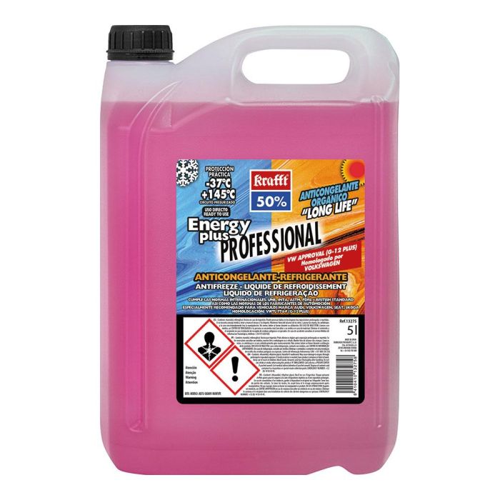 Krafft Anticongelante Energy Plus 50% 5L - Cumple múltiples normas y especificaciones OEM Krafft Anticongelante Energy Plus 50% 5L - Cumple múltiples normas y especificaciones OEM