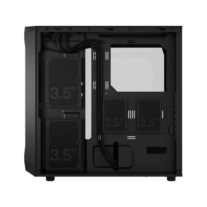 Fractal Design FRA7340172703471 Focus 2 Caja PC RGB Negra con Panel Lateral de Cristal Templado Transparente 3
