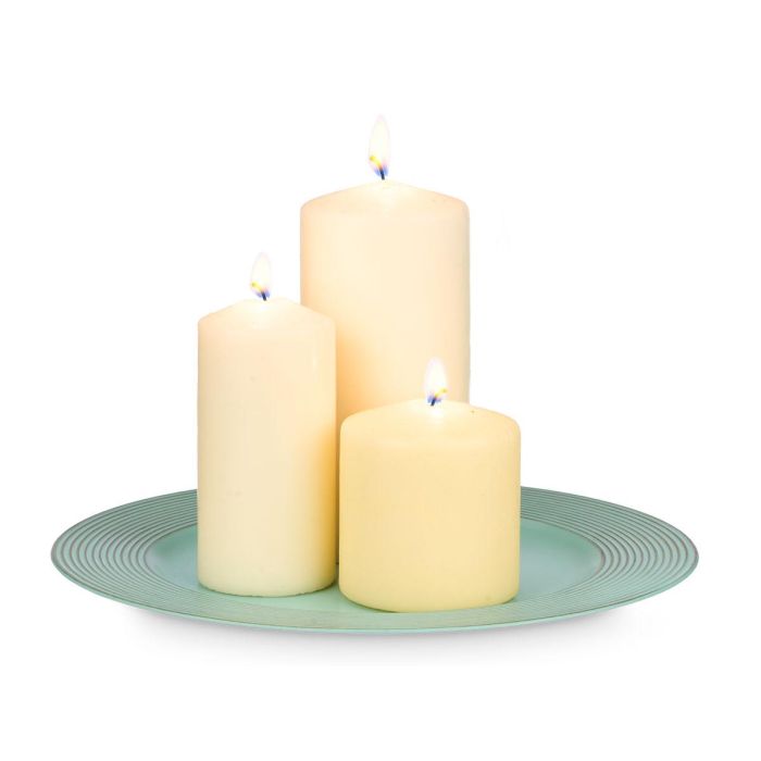 Portavelas Círculos Verde Envejecido 33 cm - Giftdecor (24 Unidades) 2 Portavelas Círculos Verde Envejecido 33 cm - Giftdecor (24 Unidades) 2