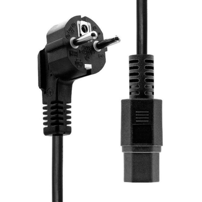 ProXtend Power Cord Schuko Angled to C15 0.5M Black 1 ProXtend Power Cord Schuko Angled to C15 0.5M Black 1