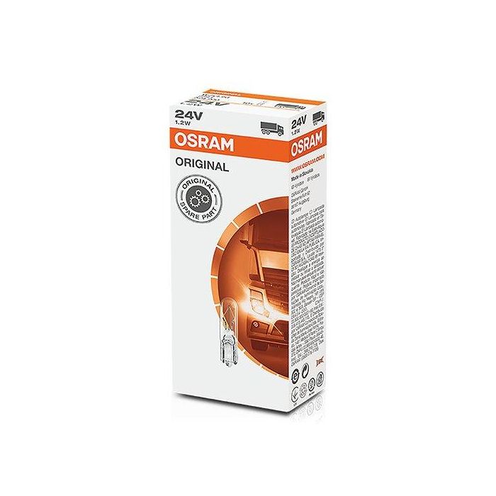 Osram OS2741 Lámpara de Recambio 1.2W 24V W2x4.6d, Luz Posición e Interior Coche - Pack 10 Unidades Original 0 Osram OS2741 Lámpara de Recambio 1.2W 24V W2x4.6d, Luz Posición e Interior Coche - Pack 10 Unidades Original 0