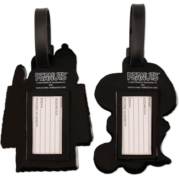 PEERS HARDY Set 2 Etiquetas de Equipaje Snoopy Peanuts Silicona 2