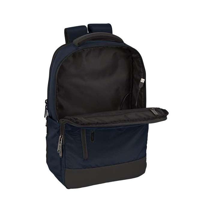 Mochila para Portátil y Tablet con Salida USB Safta Business Azul oscuro (29 x 44 x 15 cm) 17