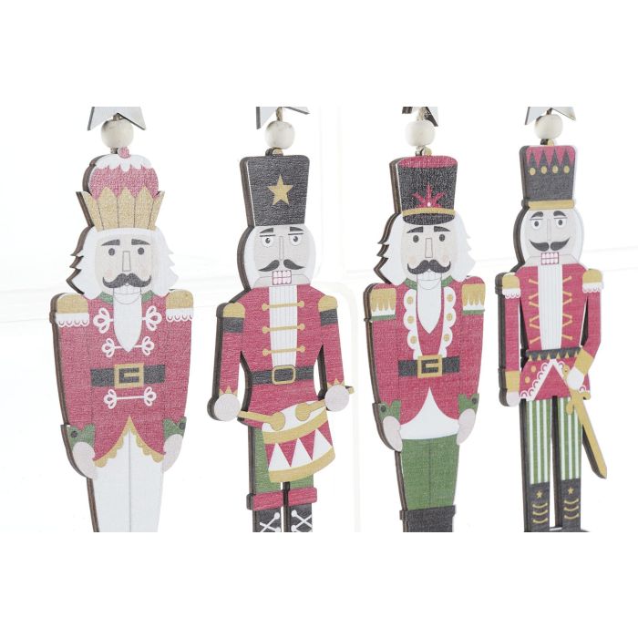 DKD Home Decor Decoración Colgante Navidad Cascanueces Set 12 Unidades Variado Rojo Negro Verde Blanco MDF 31 cm Alto 1 DKD Home Decor Decoración Colgante Navidad Cascanueces Set 12 Unidades Variado Rojo Negro Verde Blanco MDF 31 cm Alto 1