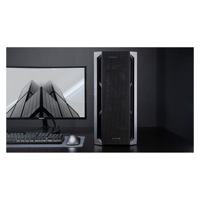 Chieftec GA-01B-M-OP Caja Gaming Midi Tower ATX Negra para PC de Juego con Panel de Vidrio Templado