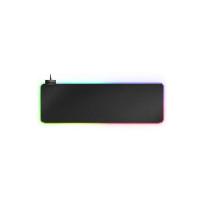 Mars Gaming MMPRGB2 Alfombrilla Gaming XXL RGB LED, HUB 2x USB 2.0, Superficie Nanotextil, Base Caucho, 800x300x4mm