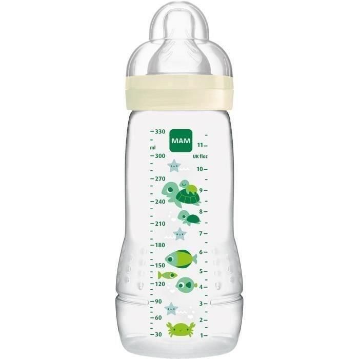 Biberón MAM Easy Active 2a edad coloreado 330 ml Unisex Teat Flow X