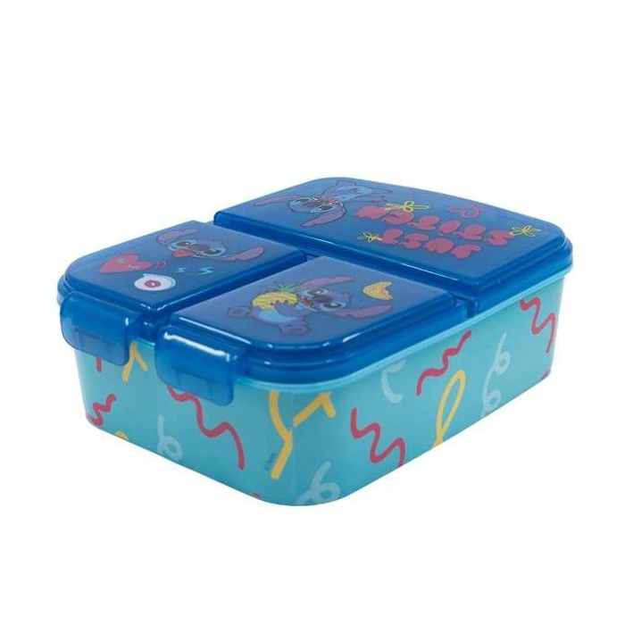 Stor Sandwichera Infantil Stitch Palms con múltiples compartimentos 19x14x7 cm para +3 años Stor Sandwichera Infantil Stitch Palms con múltiples compartimentos 19x14x7 cm para +3 años