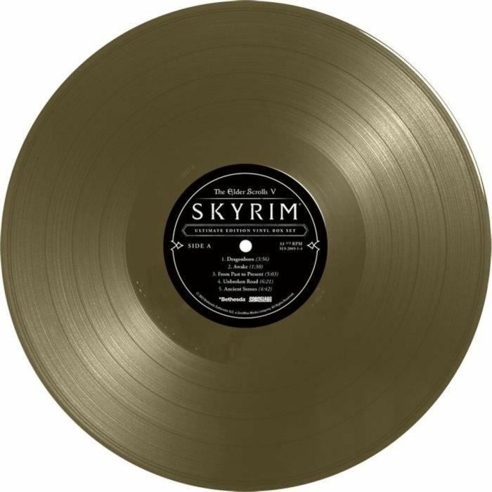 Vinilos - The Elder Scrolls V: Skyrim - Caja de vinilos Ultimate Gold Edition - 4 LP 2 Vinilos - The Elder Scrolls V: Skyrim - Caja de vinilos Ultimate Gold Edition - 4 LP 2