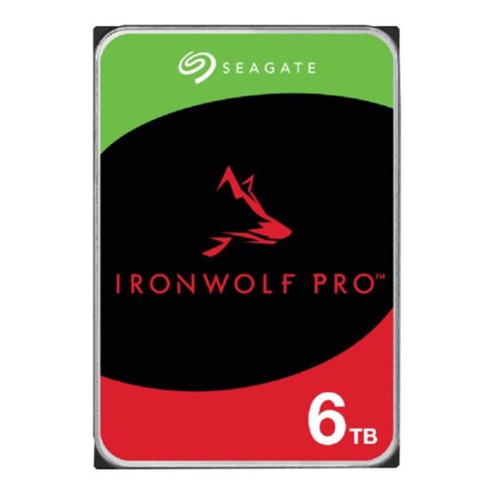 Seagate ST6000NT001 Disco Duro Interno IronWolf Pro 6TB 3.5" 7200RPM 256MB Cache para Servidores NAS y Sistemas RAID