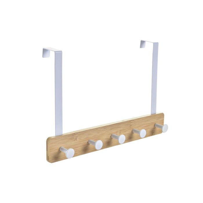 Perchero Scandi DKD Home Decor Blanco Natural 4.8 x 25.5 x 38.5 cm