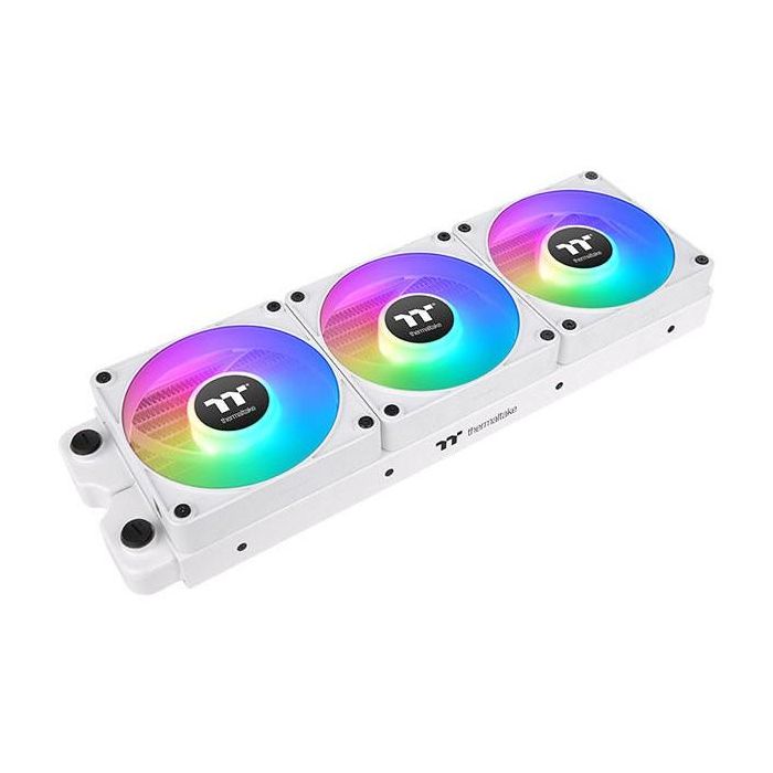 Thermaltake CL-F191-PL14SW-A Kit de Ventiladores 14cm para Carcasa PC Blanco 3 Piezas Hidráulico 2