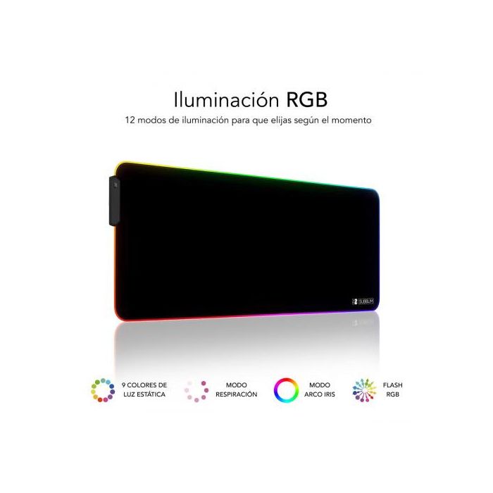 Alfombrilla Subblim MP-02RGB01 LED RGB XL/ 800 x 300 x 4 mm 2