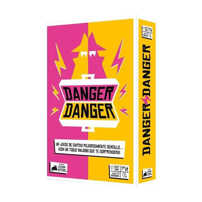 Exploding Kittens Danger Danger - Juego de Cartas de Estrategia por Equipos, Rápido y Dinámico, 2-8 Jugadores, 10 Minutos, Edad 7+ Español 1 Exploding Kittens Danger Danger - Juego de Cartas de Estrategia por Equipos, Rápido y Dinámico, 2-8 Jugadores, 10 Minutos, Edad 7+ Español 1