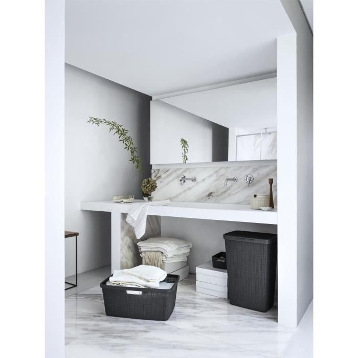 Baúl de ropa - CURVER - Yute 58L - 70% Plástico Reciclado - 34x43x60 cm - Contemporáneo 5 Baúl de ropa - CURVER - Yute 58L - 70% Plástico Reciclado - 34x43x60 cm - Contemporáneo 5