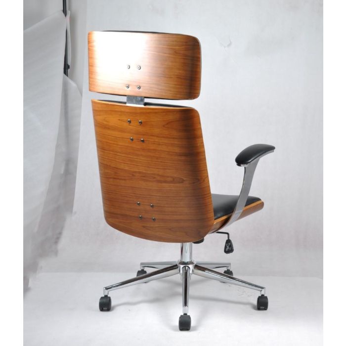 Silla Moderno DKD Home Decor Negro Marron 69 x 108.5 x 71 cm 1