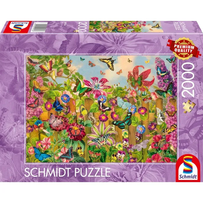 Schmidt Spiele Puzzle AABRK23608 Magnífico Jardín de Mariposas 2000 Piezas