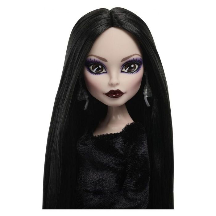 MATTEL Muñeca Morticia Miercoles Wednesday Monster High, muñeca coleccionable con personajes de la serie Addams Family