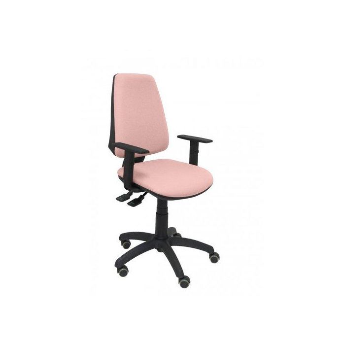 Silla Piqueras Y Crespo Elche S Brazos Regulables Mecanismo Sincro De Doble Maneta Gran Confortabilidad Regulable En Altura Ruedas De Parquet Asiento Y Respaldo Tapizado Rosa Palido
