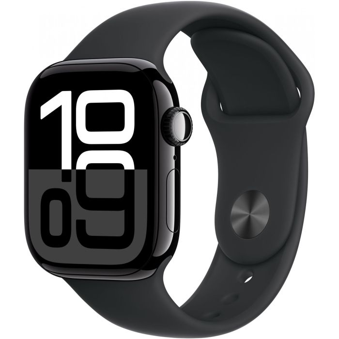 Apple Watch Series 10 GPS + Cellular 42mm Jet Black Aluminium Case with Black Sport Band S/M 0 Apple Watch Series 10 GPS + Cellular 42mm Jet Black Aluminium Case with Black Sport Band S/M 0