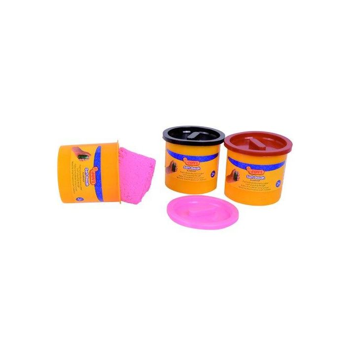 Jovi Plastilina Soft Dough Blandiver, Bote 110 gr, Blanco, Estuche 5 Ud