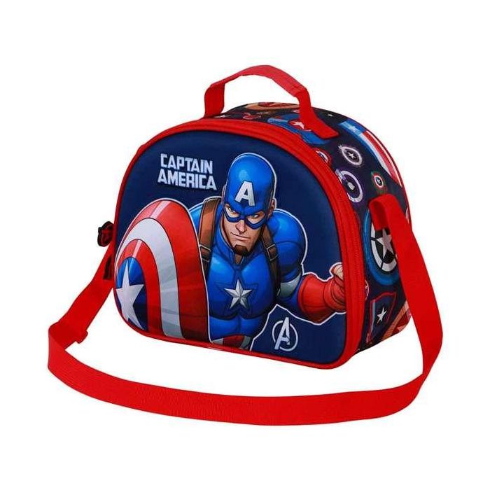 Karactermania Bolsa Portamerienda 3D Capitán América Patriot 25,5 x10 x20 cm 1