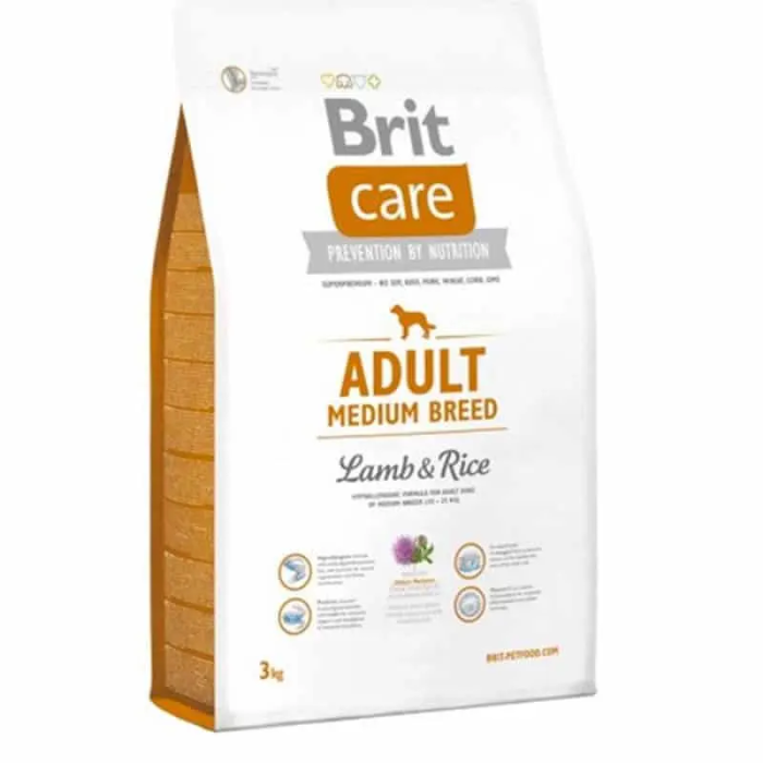 Brit Care Adult Medium Breed Cordero Arroz 3 kg