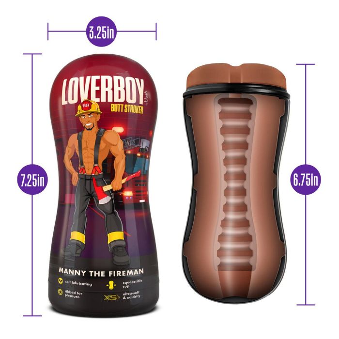 Masturbador Masculino Blush Loverboy Marrón 3 Masturbador Masculino Blush Loverboy Marrón 3